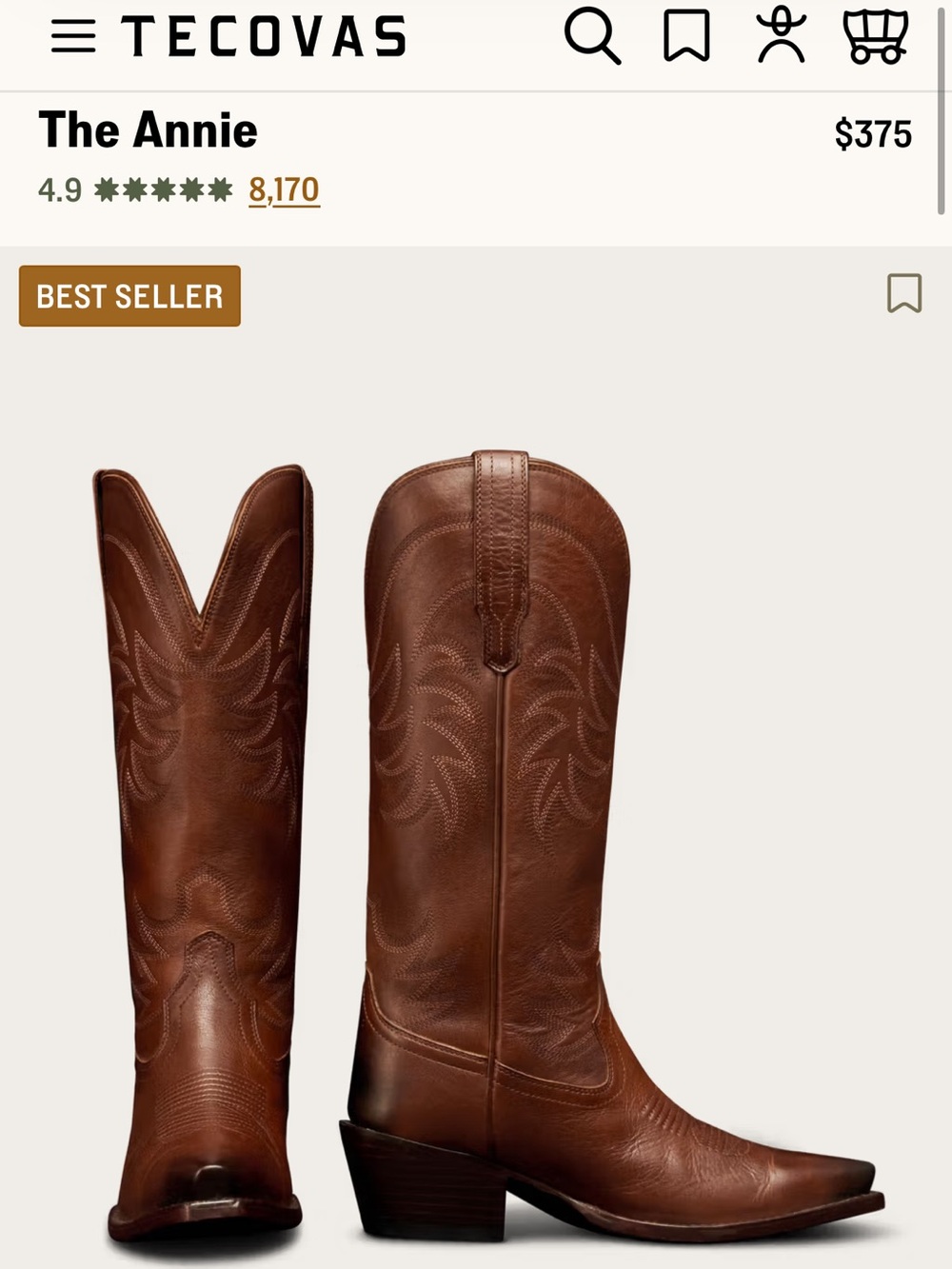 Tecovas Annie Sequoia 6